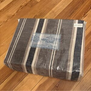 The Art of Home Ann Gish Deck Stripe Queen Duvet Cover Set 2 Standard Shams